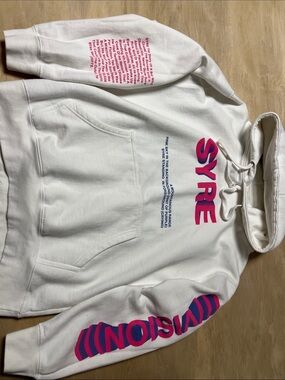 Jaden (Smith) SYRE White & Pink & Blue Graphic Hoodie
